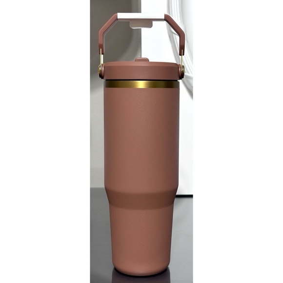 Stanley Ice Flow Flip Straw Tumbler 30oz, MOCHA LATTE - Picture 3 of 5